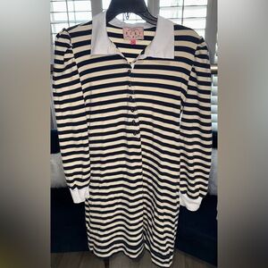 Buru striped rugby midi dress size S
